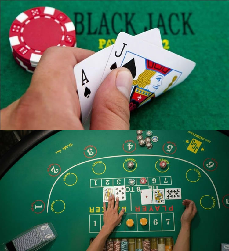 Baccarat and blackjack