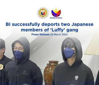 Philippine Immigration Bureau deports members of 'Luffy' fraud gang